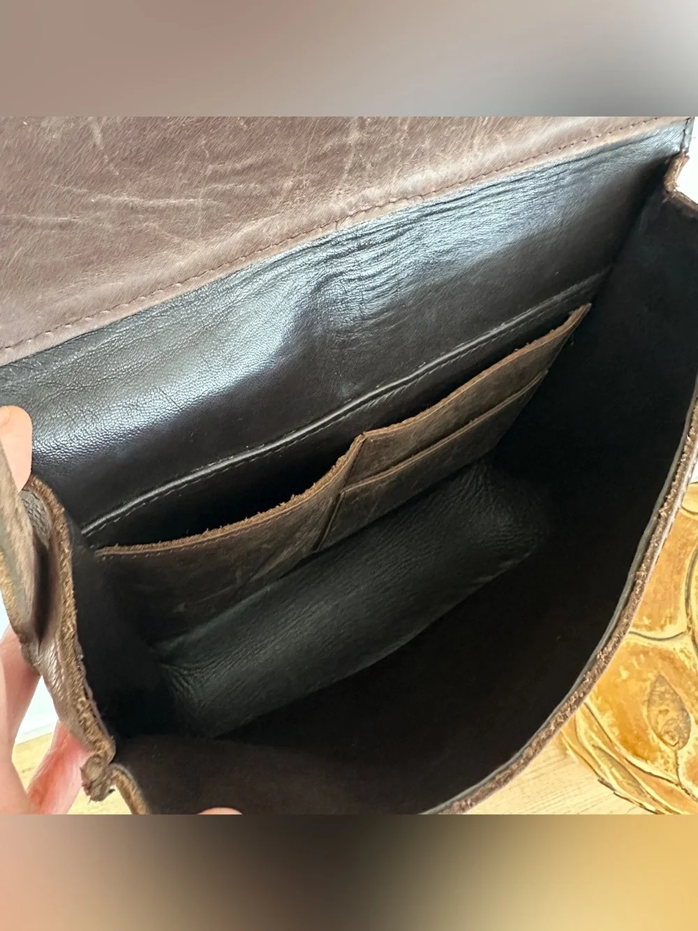 ABLE | The Tirhas Saddlebag Brown Leather Crossbody